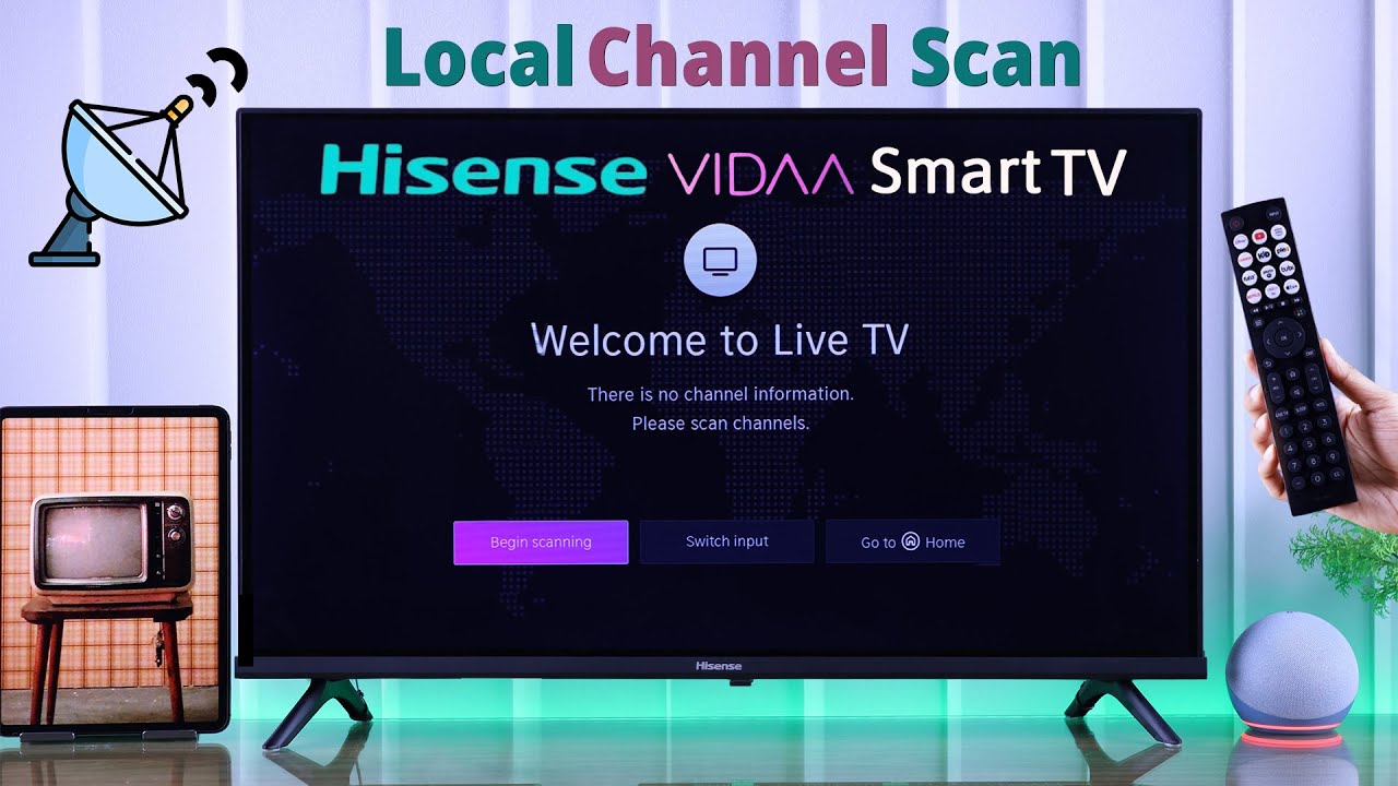 Hisense VIDAA Smart TV: How To Scan Local Channels!