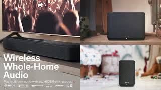 Video thumbnail for Denon Home Sound Bar 550 with Dolby Atmos and Alexa Built-in by Denon