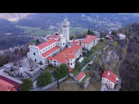 Sveta Gora, Nova Gorica, Slovenia 2022 Cinematic drone shot