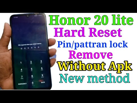Honor 20 lite hard Reset. pin/pattern unlock. New Method 2023