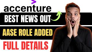 *Best News* Accenture AASE & ASE Offer Letters Out | Accenture Hiring Biggest Update | Salary Out