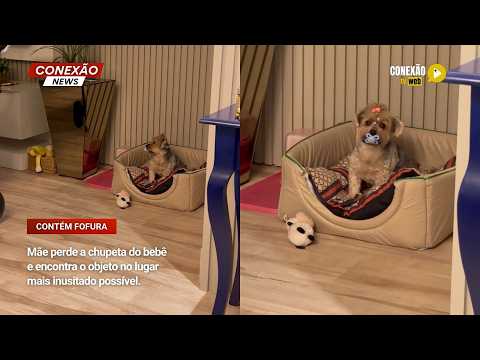 Vídeo: Mãe perde a chupeta do bebê e encontra o objeto no lugar mais inusitado possível.