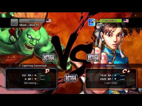Ultra Street Fighter 4(IV) Blanka(Ghost-_-Alive_81) VS Chun-Li - Annoying Blanka PUNISHED!