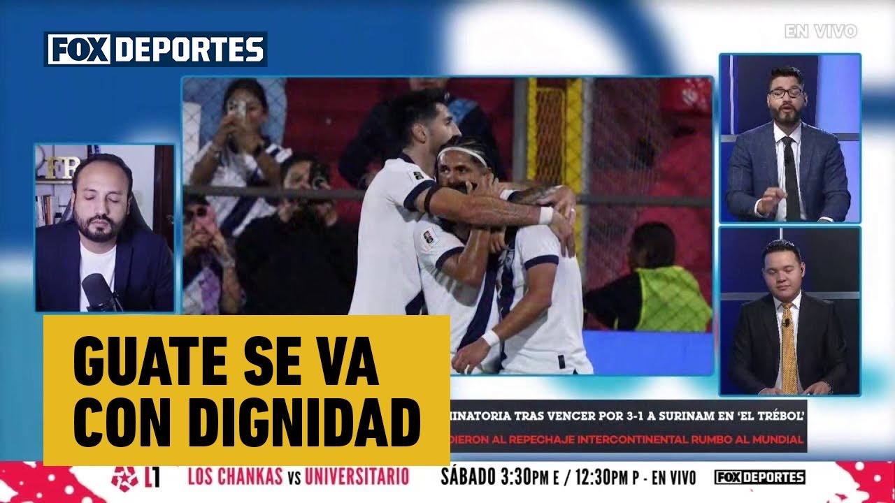 CON DIGNIDAD Y FUTBOL. 💪 Guatemala cerró la eliminatoria con una goleada sobre Surinam, GolXGol ⚽️