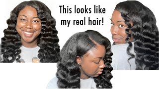 Most Natural Looking Kinky Straight V-Part Wig | Beginner Friendly Install | ft. Wiggins Hair