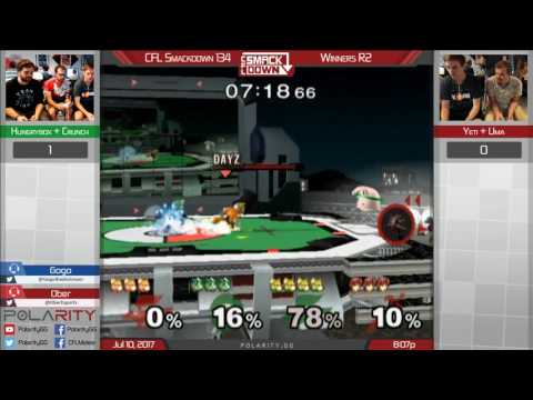 CFL Smackdown 134 Melee - Hungrybox + Crunch vs Uma + Yeti - Doubles Winners R2