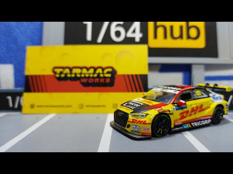 Tarmac Works 1/64 HOBBY64 Audi RS 3 LMS WTCR Race of Slovakia 2020 Winner Tom Corone