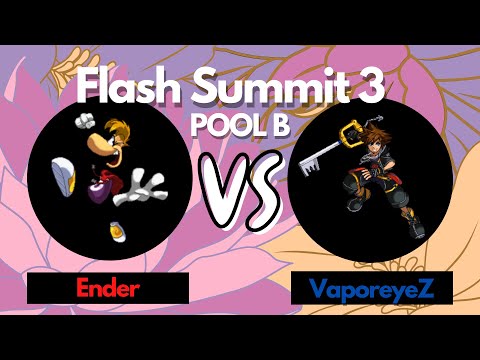 Flash Summit 3: Pool B - Ender (Rayman) vs VaporeyeZ (Sora)