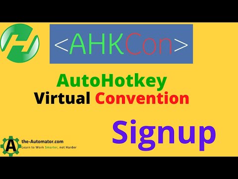 AHKCon Outline and Signup