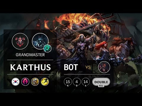 Karthus Bot vs Lucian - KR Grandmaster Patch 9.8