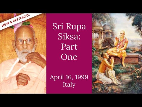 Sri Rupa Siksa: Part One - ENGLISH, New & Restored