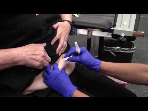 abdominal subcutaneous injection on a pt