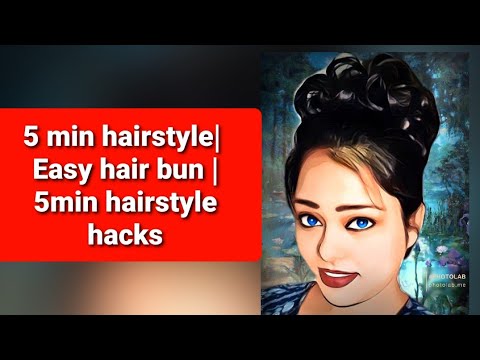 Neha Sahay Donut bun |5 min hairstyle hack | bun hack| Donut hairstyle | Easy bun style