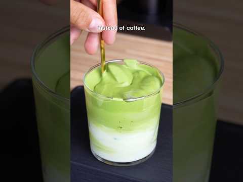 Making matcha dalgona