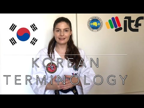 Basic Korean Terminology for ITF Taekwon-do class