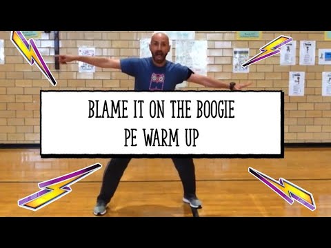 PhysEdZone: "Blame it on the Boogie" PE Dance Fitness Warm-Up | Brain Break