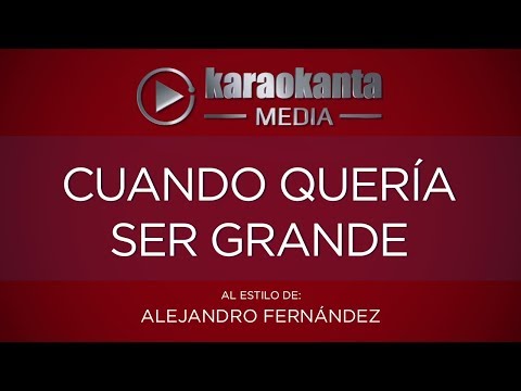 Cuando quería ser grande video