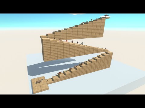 T - REX LEVEL 1,000,000 DEATHRUN - ( Animal Revolt Battle Simulator ) #3