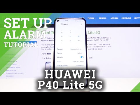 How to Add Alarm in Huawei P40 Lite 5G - Set Up Alarm Clock