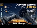 Nikon Coolpix P1100 Camera Vs AstroMaster 130EQ Telescope Zooming In On MOON JUPITER SATURN