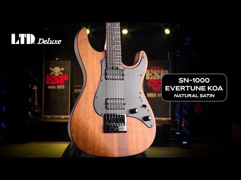 ESP LTD SN-1000 Koa Evertune Natural Satin image 5