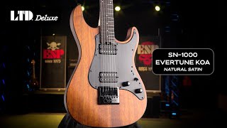 Video thumbnail for LTD SN-1000 EverTune Koa Demo by Rodney Dudum | ESP Guitars by ESP Guitars USA