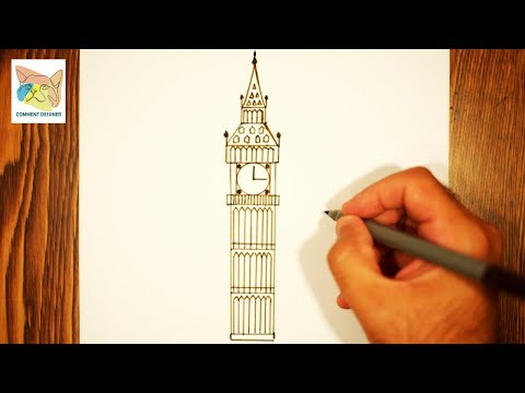Comment dessiner big ben Dessin anglais facile a faire