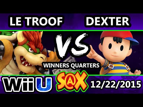 S@X 129 - Le Troof (Bowser) Vs. Dexter (Ness) SSB4 Winners Quarters - Smash Wii U - Smash 4