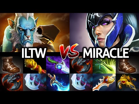 MIRACLE Luna Rapier VS ILTW Phantom Lancer Epic Game Dota 2