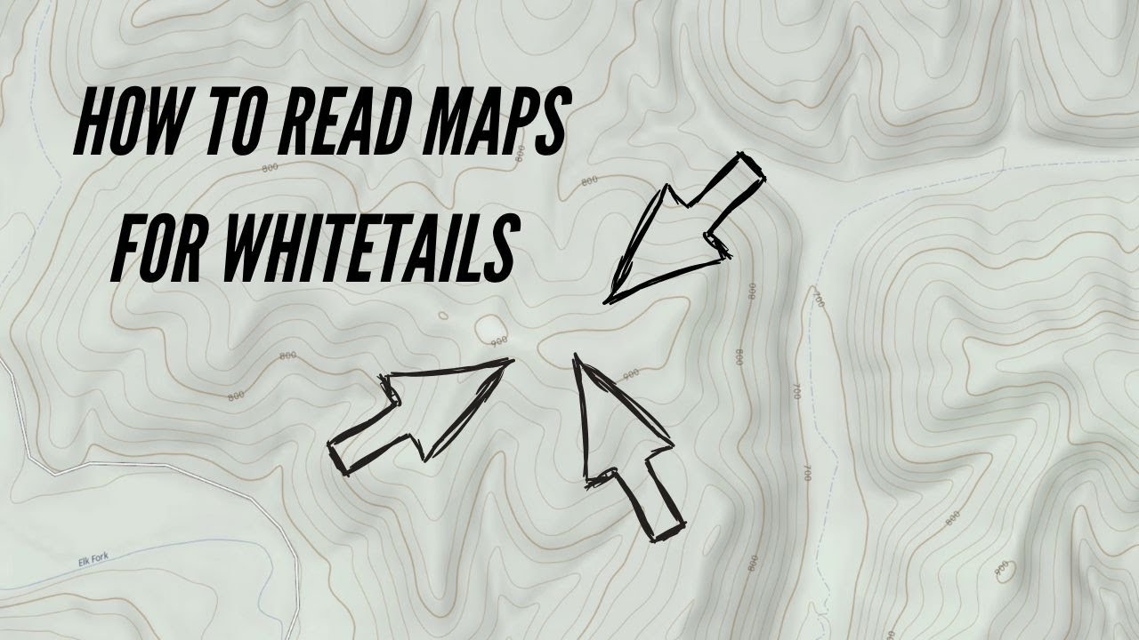 How to Identify Key Terrain Features For Whitetails on a Topographical Map