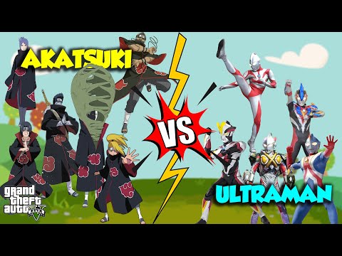 Pertarungan ULTRAMAN Vs AKATSUKI Pecah Parah - GTA V SULTAN UPIN IPIN EPISODE SPESIAL
