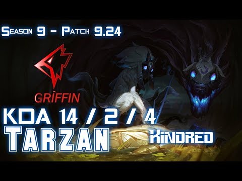 GRF Tarzan KINDRED vs SHACO Jungle - Patch 9.24 KR Ranked