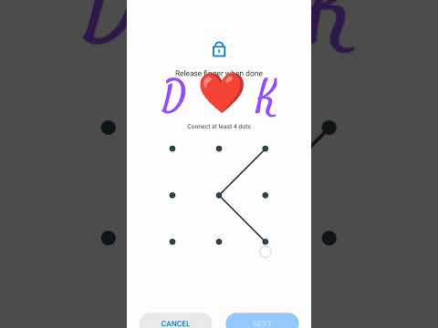 D ❤️ K pattern DK pattern lock DK pattern screen lock video #shortfeed #shorts