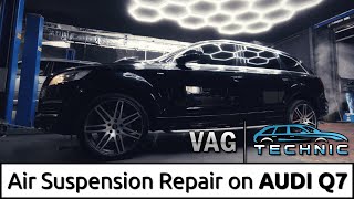 Audi Q7 - Air Suspension Leak, Bags Replacement with Compressor and Basic Settings