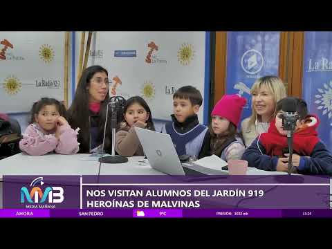 Nos visitan niños del jardín 919