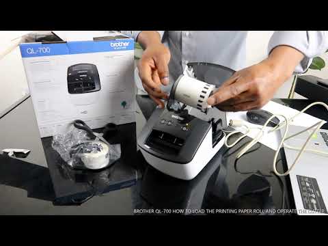 BROTHER QL 700 HOW TO SET UP THE LABLE AND TEST PRINT