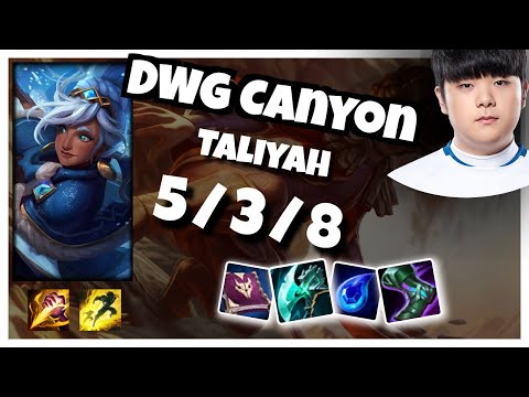 Taliyah vs Graves DWG Canyon JUNGLE (5/3/8) - v10.25