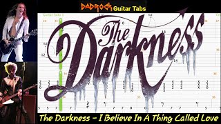 I Believe In A Thing Called Love - The Darkness - Guitar + Bass TABS Lesson