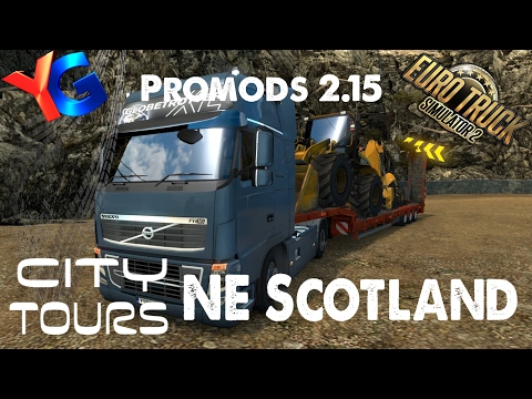ETS2 Promods 2.15 and Chris45 Trailer Mod - North East Scotland