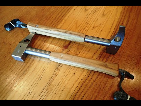 Making a titanium climber's piton hammer - most of the steps including failures