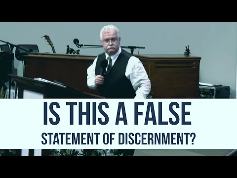 Is This A False Statement Of Discernment?