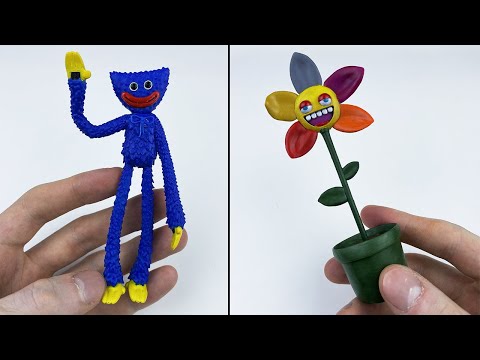 Making Huggy Wuggy & Sunni Buddi Sculpture Timelapse [Poppy Playtime] 2