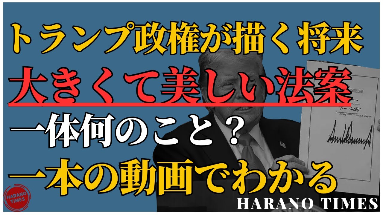 一本の動画で重要なポイントがわかる、トランプ政策の本格始動、トランプ政権、共和党が見るアメリカの将来は何か？減税、経済、移民、製造業、社会福祉、など