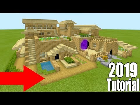 Minecraft Tutorial: How To Make A Ultimate Wooden Survival Base 2 "2019 Tutorial"