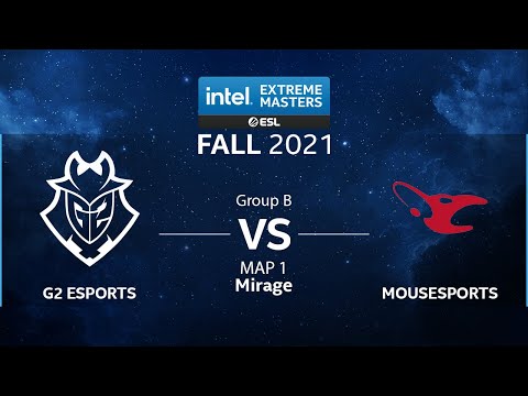 CS:GO - G2 Esports vs. mousesports [Mirage] Map 1 - IEM Fall 2021 - Group B - EU