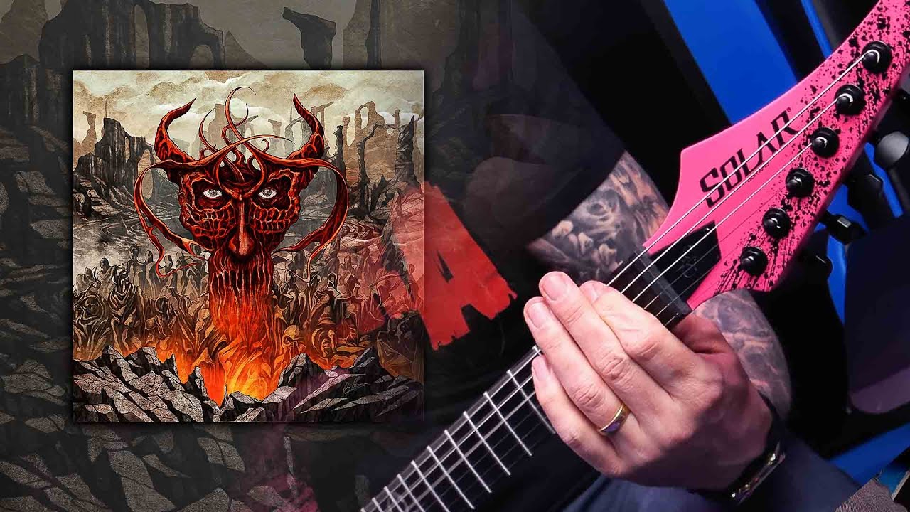 Solar A1.6PN Canibalismo+ Electric Guitar - Neon Pink Splatter