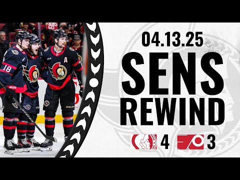 Sens Rewind: Senators Take Down Flyers in Overtime
