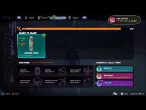 THPS 1 + 2 - Hangar secret score + hard gap combo challenge (Difficult Corners)