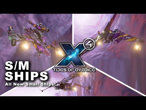 ALL S/M SHIPS - The Fighter Squadron! - X4 Tides of Avarice - Captain Collins