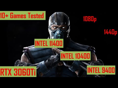 Intel i5 11400 vs 10400 vs 9400 10+ games Comparison 3060Ti in 1080p 1440p